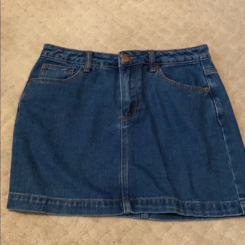 Denim mini skirt